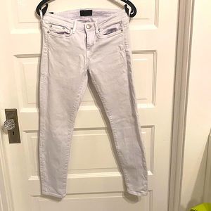 Lilac stretch skinny jeans Vince
